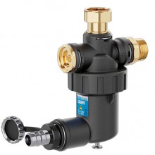 Apkures sistēmas filtrs ar sietiņu un magnētu 3/4"  leņa un vertikāla mont. DIRTMAGMINI Caleffi